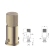 Juego Grifería Baño Completa Peirano Monocomando Fabric Gold con accesorios - tienda online