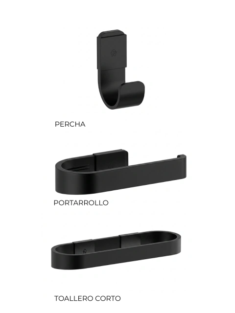 Kit De Accesorios 3 Piezas FV ARMONIA Negro