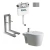 Combo Bidet Marina de colgar 1 agujero con soporte y Deposito Empotrar