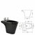 Juego Completo Baño Marina Negro Largo Ferrum en internet