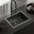 Pileta Cocina Johnson Negra Signature Enkel 55 cm en internet