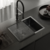Pileta Cocina Johnson Negra Signature Enkel 55 cm