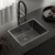 Pileta Cocina Johnson Negra Signature Enkel 55 cm - ACON