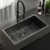 Pileta Cocina Johnson Negra Signature Enkel 75 cm en internet