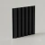 Revestimiento Pared Wall Panel Interior Negro 15.5 cm x 9 mm x2.90 cm