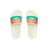 Chinelo Gucci Interlocking G Rubber Slides Cream - comprar online