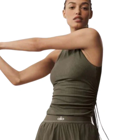 Alo Yoga Ribbed En Pointe Tank Top