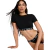 Victoria's Secret T-Shirt Cotton Short-Sleeve Bralette Crop Top - comprar online