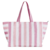 Bolsa Victoria's Secret Beauty De Praia Pink Stripes - Grande na internet