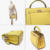 Bolsa Coach Lane Pebbled Leather Mini Yellow na internet