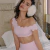 Wiskii Asymmetric Off-Shoulder Scalloped Bra - comprar online
