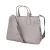 Bolsa Burberry Vintage Check Gray Leather Banner Medium Tote na internet