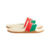 Chinelo Gucci Interlocking G Rubber Slides Cream na internet