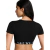 Victoria's Secret T-Shirt Cotton Short-Sleeve Bralette Crop Top na internet