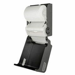 Imagen de Dispenser para toalla en rollo con AUTOCORTE NEGRO