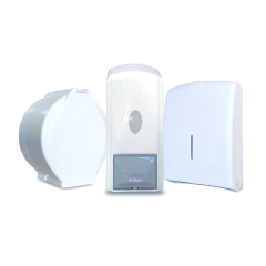 Kit Dispenser Jabón + Toalla + Higiénico Plástico