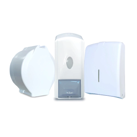 Kit Dispenser Jabón + Toalla + Higiénico Plástico