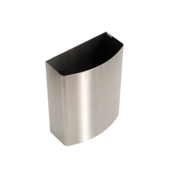 Cesto chico de acero inoxidable esmerilado - comprar online