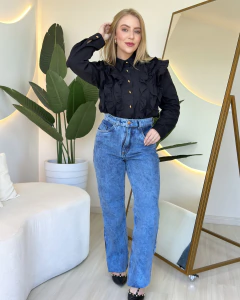 Calça jeans reta 223884 - Loja By Tau