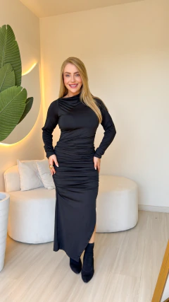 Vestido Kim Manga Longa - Loja By Tau
