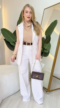 Conjunto Colete Risca de Giz