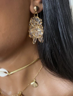 Brinco Pétalas Cristal