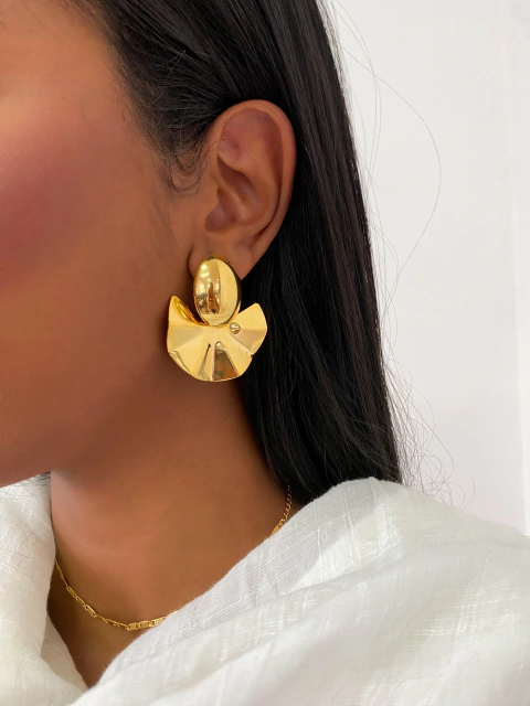 Brinco Leque Martelado