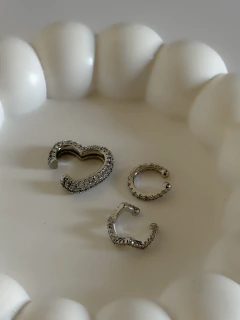 Piercing Fake Cravejado Prata - comprar online