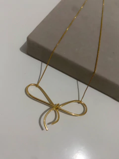 Colar Laço Fio Folheado - comprar online