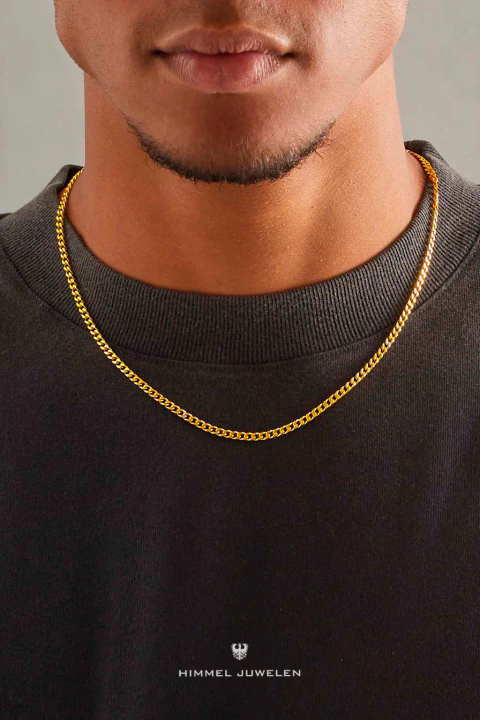 Collar Gourmet 5mm Acero Enchapado Oro 18k - comprar online