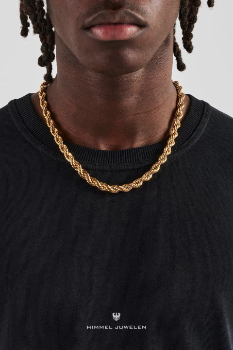 Cadena Tourbillon 7mm Acero Enchapado en Oro - comprar online