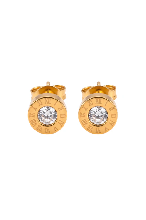 Aros Greek 8mm Enchape oro 18k