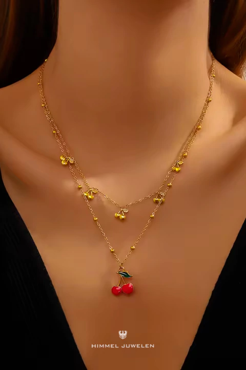 Collar Cherry Enchape Oro 18k - comprar online