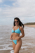 Top Biquini Gabi Céu Azul & Preto - Reinventare