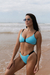 Top Biquini Gabi Céu Azul & Preto - comprar online
