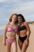 Top Biquini Gal Preto & Rosa