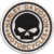 Imagem do Patch Bordado Caveira Harley Davidson Motociclista P/jaqueta Hd62