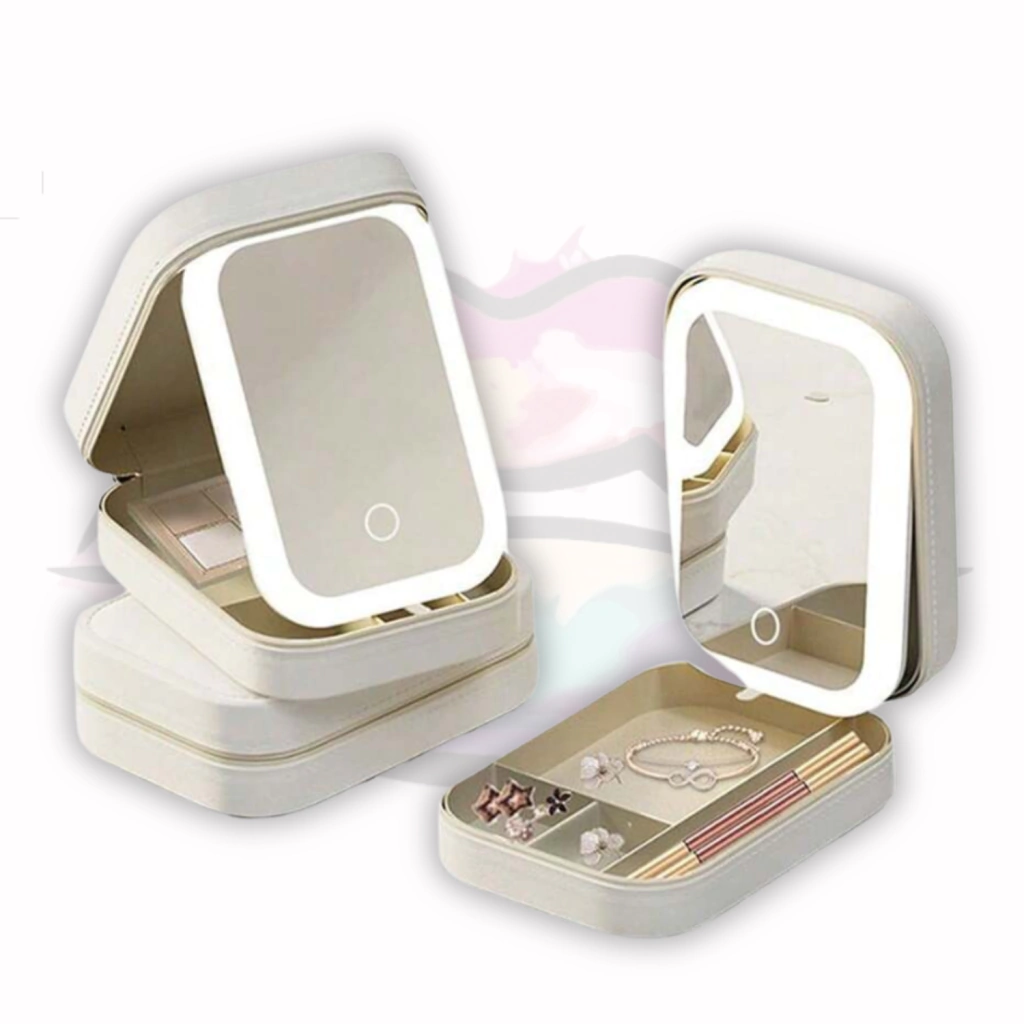 Organizador para Bijou o Make Up con espejo Led