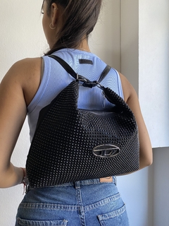 BAG SHARPEY BRILLOS NEGRA - tienda online