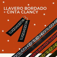 Kit cinta Clancy + llavero bordado