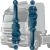 Par Amortecedor Traseiro c/ Bolsa Cabine Stralis 504060241
