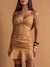 Vestido Olivia alca drapeado curto - loja online