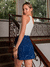 Shorts saia Brenda alfaiataria risca de giz - loja online