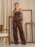 Calca Alice alfaiataria bolos lateral - Aline Mezzari Brand
