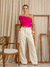 Calca Alice alfaiataria bolos lateral - Aline Mezzari Brand