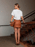 Shorts Saia Natalia Couro Eco na internet