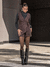 Shorts Lilian alfaiataria rebite