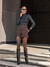 Shorts Lilian alfaiataria rebite - Aline Mezzari Brand
