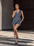 Shorts Lilian alfaiataria rebite