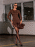 Vestido Gabriela manga longa curto - loja online